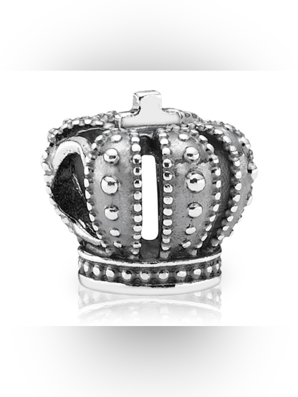 Authentic Retired Pandora Royal Crown S925 Oxidized Sterling Silver Charm